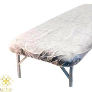 ملحفه کشدار یکبارمصرف 80/220 رنگ سفید 25 گرمی