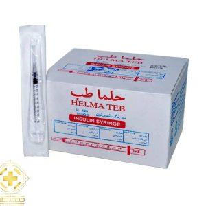 سرنگ انسولین حلما طب 1 میلی‌لیتر (لوئر اسلیپ) | گیج 27 و 29