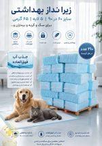 پد زیرانداز بهداشتی ۶۰*۹۰ فله (بسته ۲۱۰ عددی)